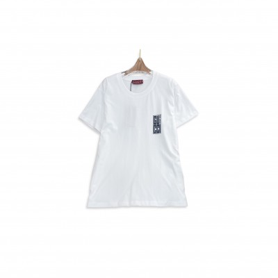 GUCCI LETTER PRINT CREW NECK T-SHIRT